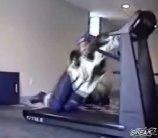 Roller Blades & Treadmill Meet Dumb & Dumber
